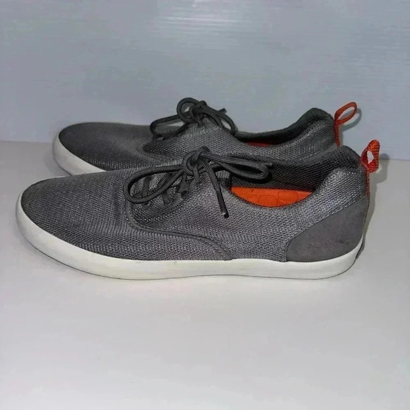 Men's Sperry Sneakers, Gray & Orange Size 9 Boat Shoes - Picture 5 of 12